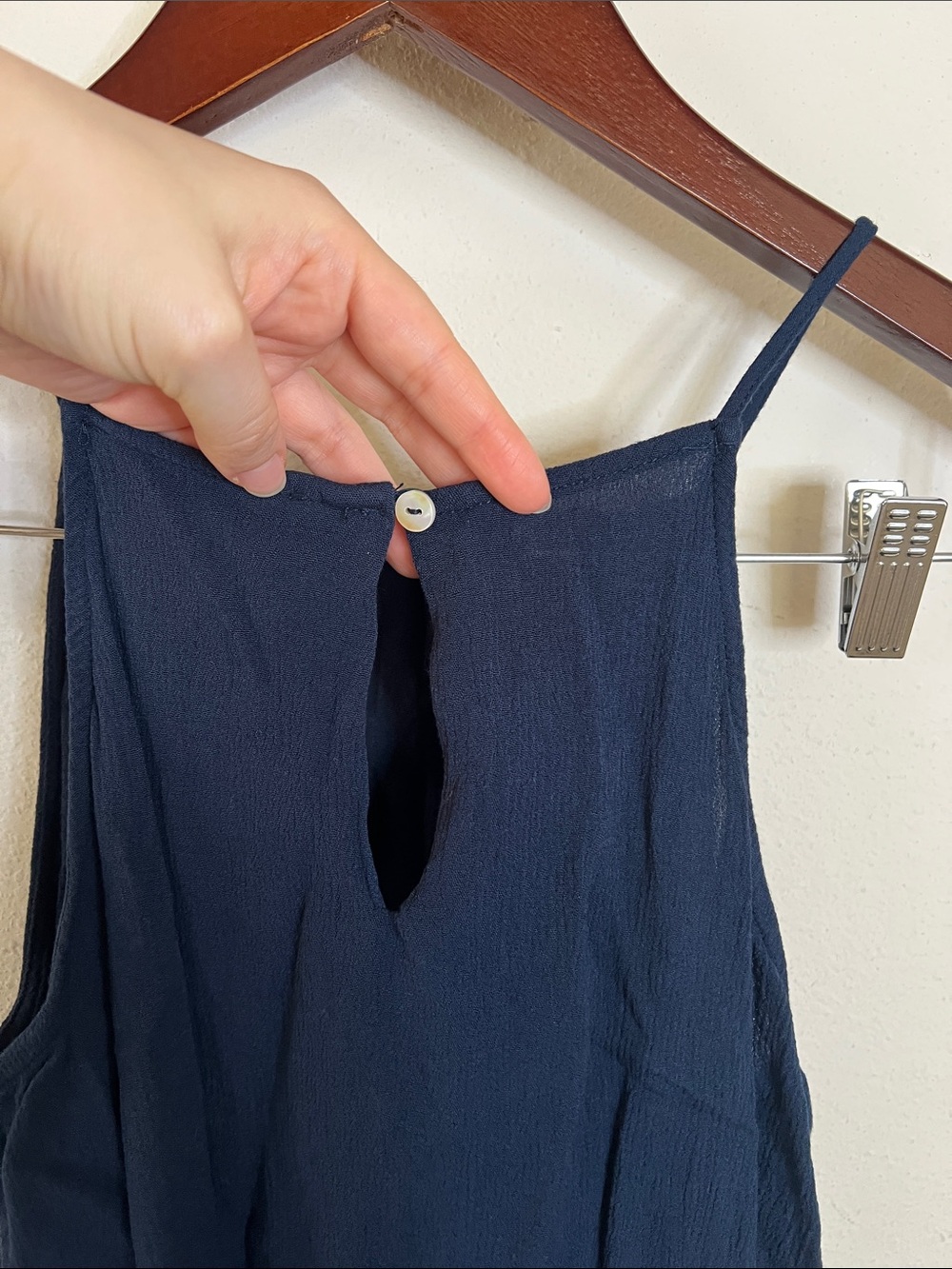 Papaya Tank Top Boho Blue Tassles Summer Size Medium - Picture 6 of 11